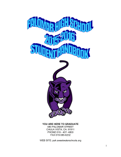 Palomar High School - Sweetwater Union High School District