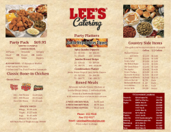 Party Pack $69.95 Classic Bone-in Chicken Party Platters Boxed