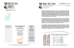 April 2017 Newsletter