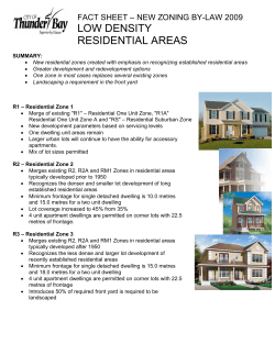 low density residential areas