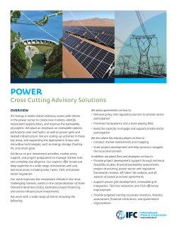 about IFC`s work on Power