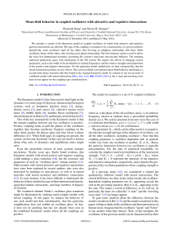 Mean-field behavior in coupled oscillators with attractive and