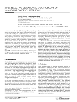 Mass-selective vibrational spectroscopy of vanadium oxide cluster
