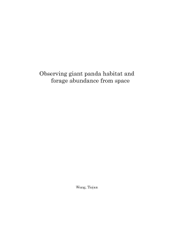 Observing giant panda habitat and forage abundance from space
