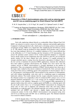 Preparation of PtRu/C electrocatalysts using citric acid as reducing