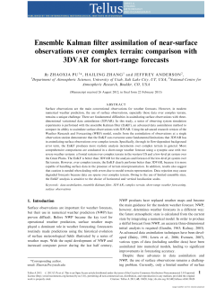 Ensemble Kalman filter assimilation of near
