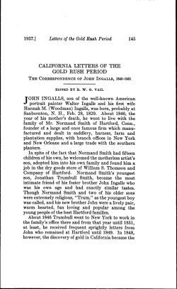 california letters of the gold rush period
