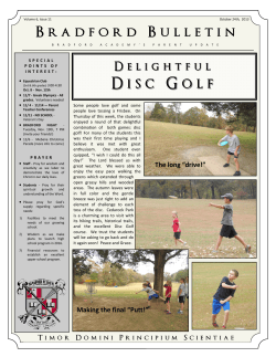 Disc Golf - Bradford Academy