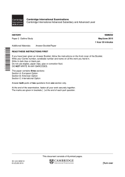 9389/22 Cambridge International Examinations Cambridge