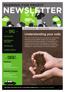 South Otago Farming for Profit Newsletter