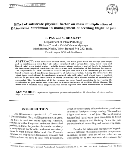 Effect of substrate physical factor on mass multiplication of