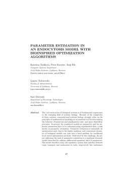 PARAMETER ESTIMATION IN AN ENDOCYTOSIS MODEL WITH