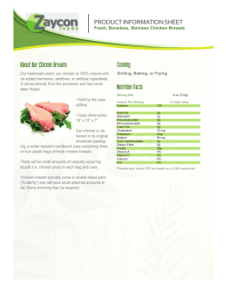 About Our Chicken Breasts Cooking Nutrition Facts