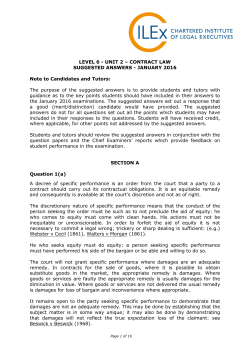 Jan 16 Contract Law