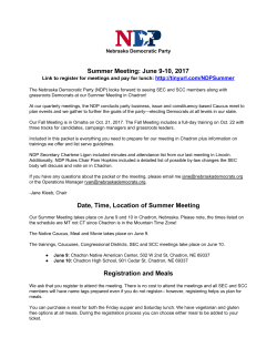 Meeting Information and Agenda