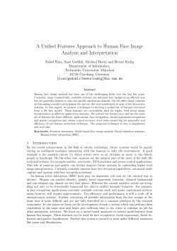 A Unified Features Approach to Human Face Image Analysis and