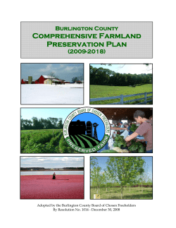Comprehensive Farmland Preservation Plan