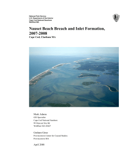 Nauset Beach Breach and Inlet Formation, 2007-2008