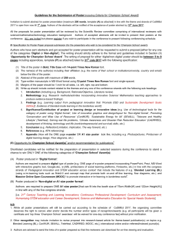 including Criteria for `Champion School` Award