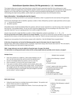 Desire2Learn Question Library CSV file generator