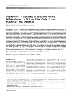 Interleukin-11 signaling is required for the differentiation of natural