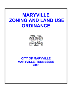 maryville zoning and land use ordinance