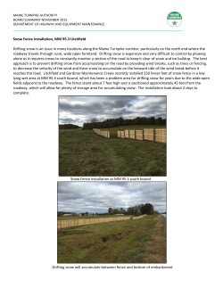 Snow Fence Installation, MM 95.3 Litchfiel