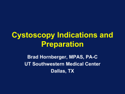 Cystoscopy Indications and Preparation