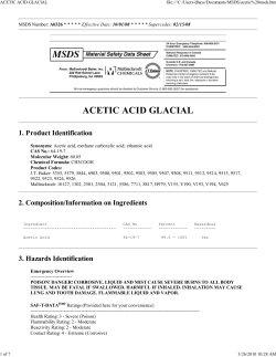 ACETIC ACID GLACIAL