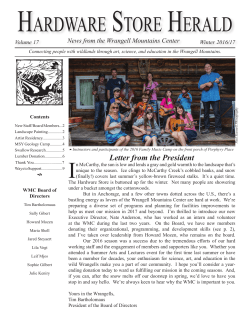 hardware store herald - Wrangell Mountains Center