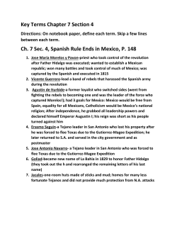 Key Terms Chapter 7 Section 4 Ch. 7 Sec. 4, Spanish Rule Ends in