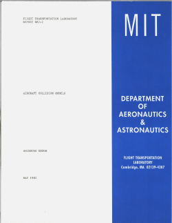 FLIGHT TRANSPORTATION LABORATORY REPORT R82