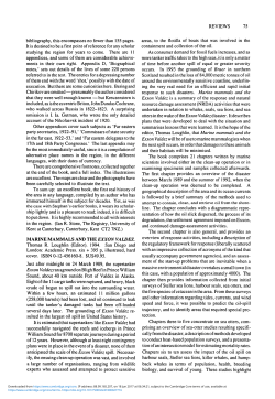 Marine Mammals and the Exxon Valdez. Thomas R. Loughlin (Editor