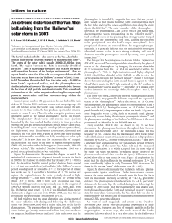 An extreme distortion of the Van Allen belt arising from the `Hallowe