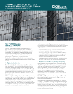 3 Financial Strategies that Can Power Professional Services Profit