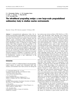 The infralittoral prograding wedge