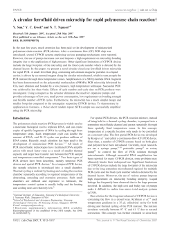 A circular ferrofluid driven microchip for rapid polymerase chain