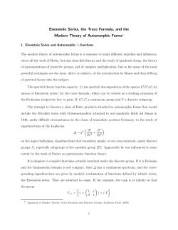 Eisenstein Series, the Trace Formula, and the Modern Theory of