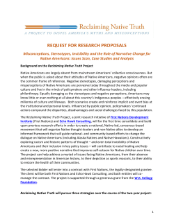 request for research proposals - First Nations Development Institute