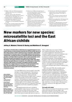 New markers for new species: microsatellite loci and the East