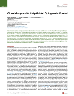 Closed-Loop and Activity-Guided Optogenetic Control