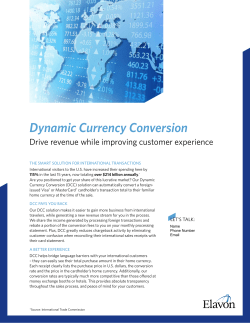 Dynamic Currency Conversion