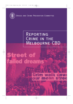 Reporting Crime in the Melbourne CBD