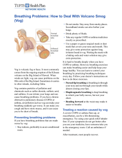 Breathing Problems: How to Deal With Volcano Smog (Vog)