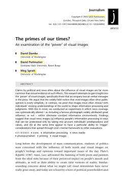 The Primes of Our Times?: An Examination of the `Power` of Visual