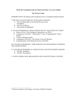 When the Constitution Fails on Church and State: Two Case Studies
