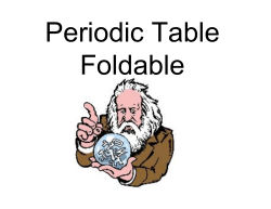 Periodic Table Foldable