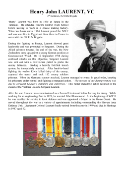 Henry John LAURENT, VC