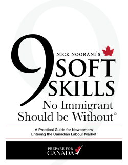 A Practical Guide for Newcomers Entering the Canadian Labour