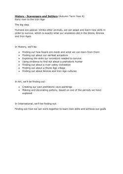 History - Scavengers and Settlers (Autumn Term Year A) Early man